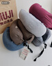 MUJI【自营限定】舒适颈部靠枕-蓝灰条纹 u型枕颈枕飞机旅行枕脖枕 实拍图