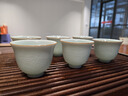 苏氏陶瓷卵青冰花功夫茶杯开片冰裂品茗杯六个简装 实拍图