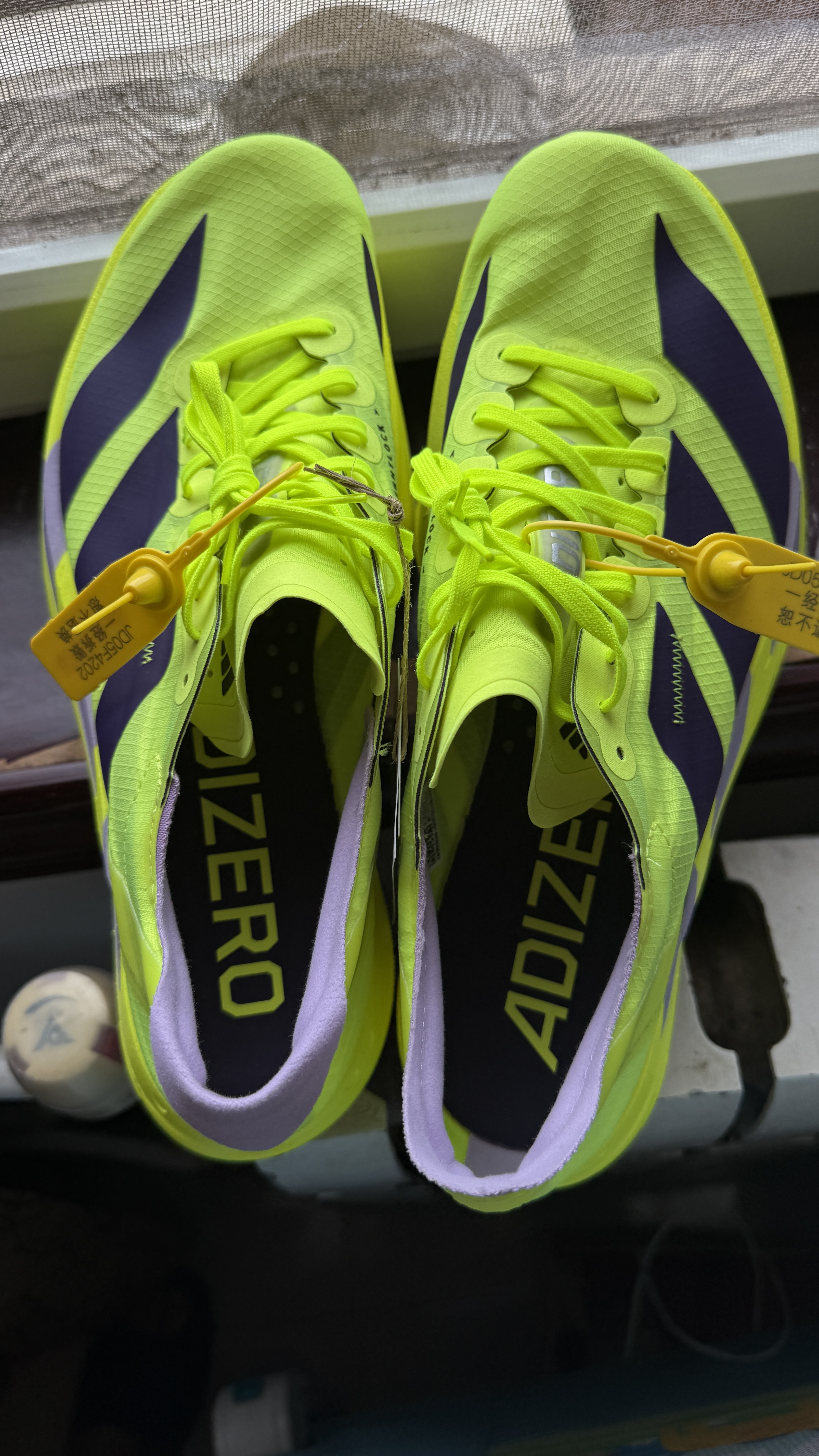 阿迪达斯（adidas）男 跑步系列 ADIZERO ADIOS PRO 4 M 跑步鞋 JP6623 亮黄色 42 实拍图