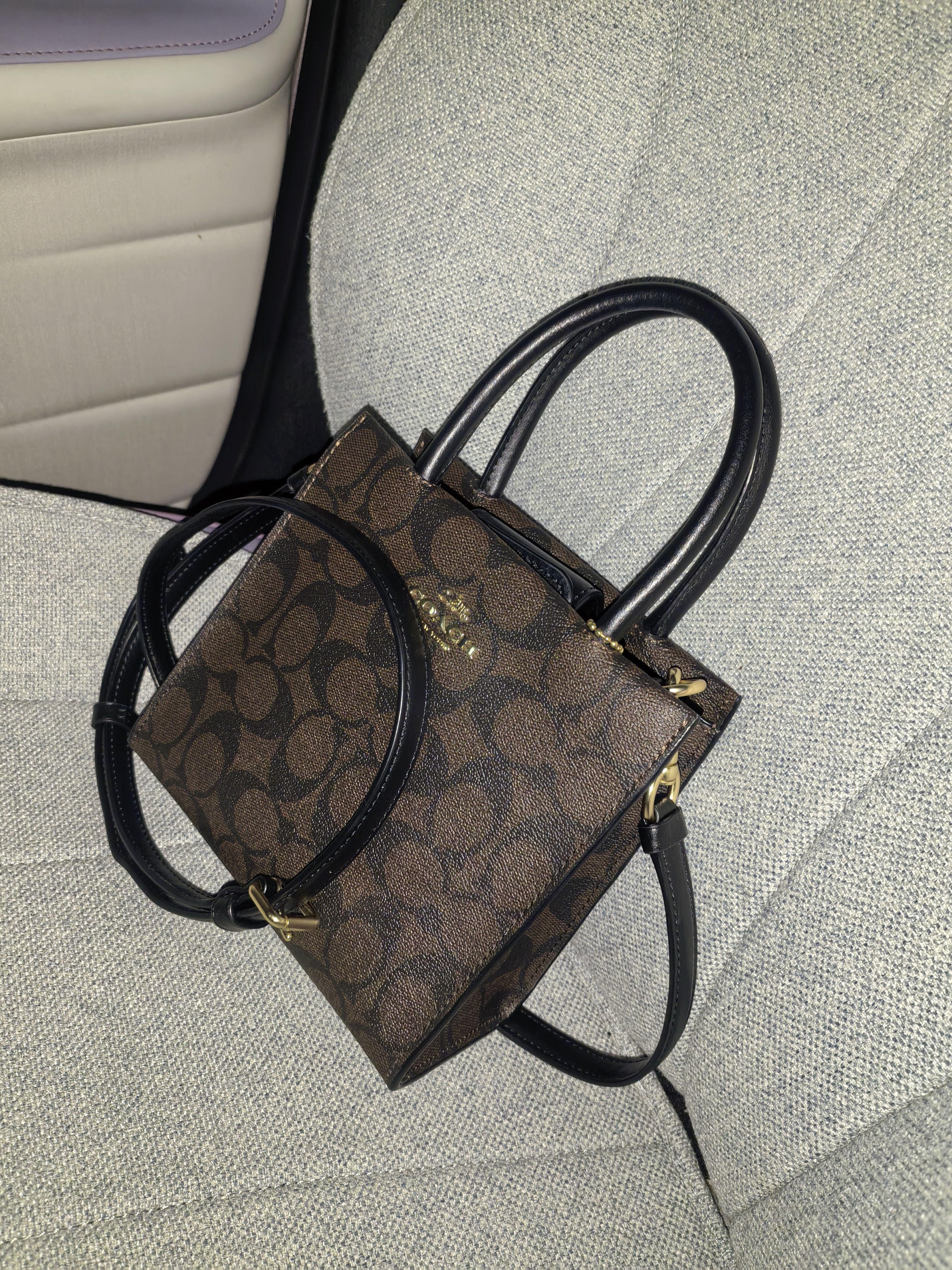 蔻驰（COACH）【品牌直供】女士CALLY小号手提斜挎托特包5693礼物 实拍图