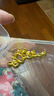 温亭A款足金999金珠黄金小金珠金豆古法金珠DIY配件散珠转运珠3mm金珠 3mm金珠 多颗约0.2g 实拍图