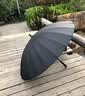 C'mon防风雨伞长柄伞双人大号商务加固直杆户外雨伞男 24骨直杆伞黑色 实拍图