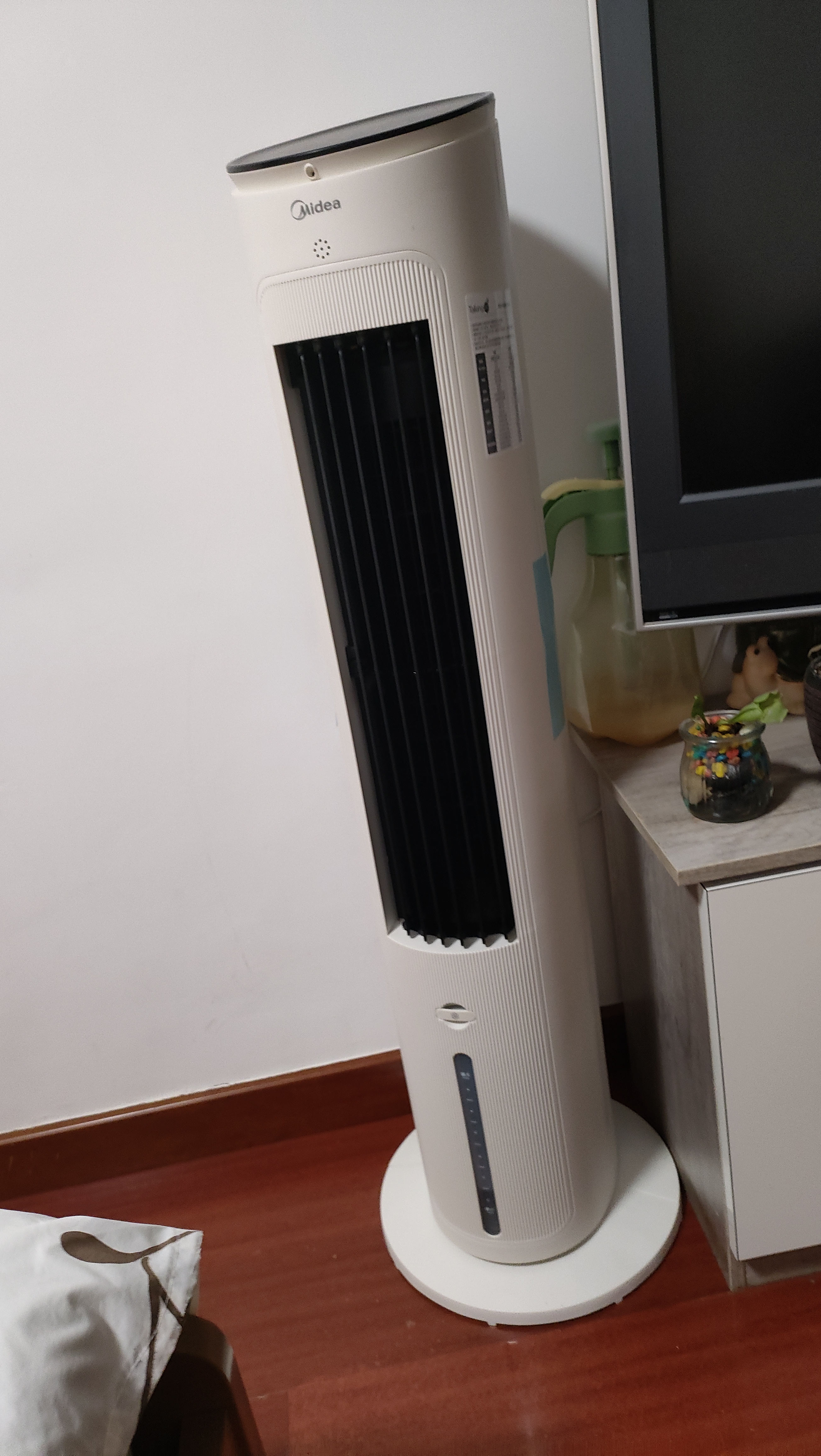 美的（Midea）空调扇制冷风扇家用冷风机客厅卧室立式水冷塔扇加湿降尘冷气机加水加冰降温凉风机 【离线语音智控】负离子净化 实拍图