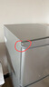 志高（CHIGO）小冰箱迷你小型家用冷藏冷冻两用宿舍出租房用双门办公室电冰箱节能省电 【一级能效】76L银色【全国联保丨节能省电】 实拍图