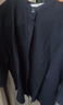 优衣库麻混纺立领衬衫/七分袖女装/通勤衬衣483873 69 藏青色 XL 实拍图