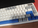 雷柏（Rapoo）V700DIY-98升级款 三模客制化无线机械键盘gasket结构7层填充消音全键热插拔键盘 白灰蓝(弹白轴) 实拍图