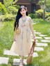 女童裙子夏薄款2026新款夏季儿童碎花裙夏装小女孩洋气公主连衣裙 郁金香裙子 150 实拍图
