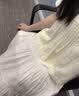 优衣库麻混纺半开领衬衫/短袖女装衬衣487477 09 黑色 XS 实拍图