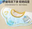 贝肽斯婴儿口水巾夏季薄款纯棉a类宝宝围嘴导湿速干儿童防水围兜 3条装 实拍图