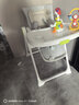 babycare宝宝餐椅6个月以上吃饭可折叠儿童座椅可移动婴儿成长椅 贝壳白 实拍图