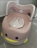 世纪宝贝（babyhood）儿童小马桶坐便器 婴幼儿便盆男女宝宝座便器PU软垫 卡洛红 实拍图