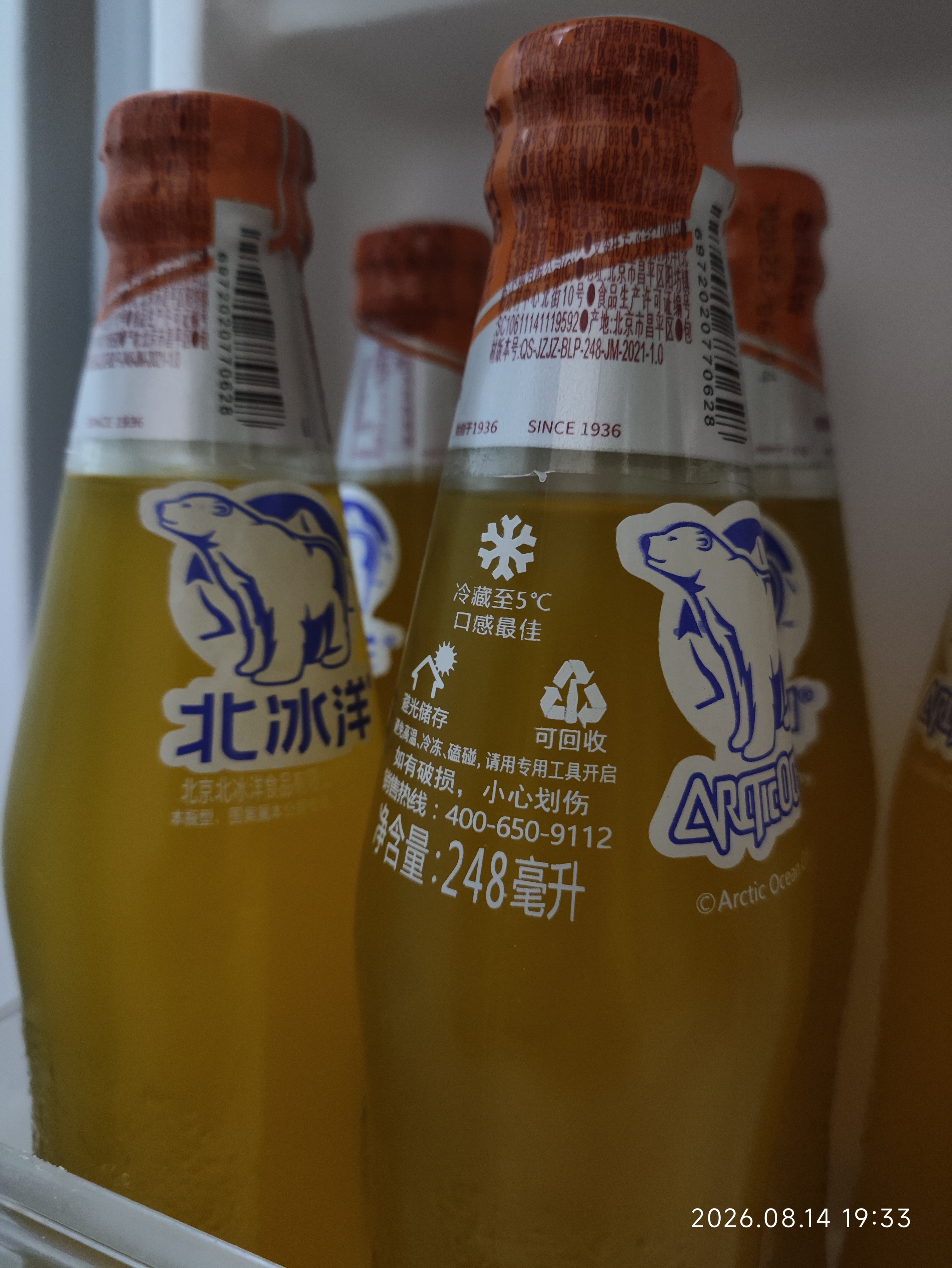 北冰洋桔汁汽水精制248ml*12瓶果汁碳酸饮料整箱网红怀旧饮料经典国货 实拍图