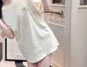 真维斯（Jeanswest）短袖t恤女2026新款夏季小个子宽松纯棉半袖上衣服休闲时尚体恤衫 实拍图