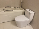 九牧（JOMOO）马桶 家用虹吸式马桶大冲力节水坐便器 防臭瞬冲 易洁抗菌马桶 升级50大管径-双旋无棱11396-305坑 实拍图