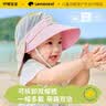 Lemonkid婴儿帽子防紫外线男女孩防晒帽可拆卸太阳帽遮阳透气 实拍图