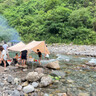 安与·洛施琪 韩版新款长袖防晒三角连体泳衣女显瘦浮潜保守温泉遮肚 黑色 L(  建议95-115斤 ) 实拍图