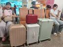 OEMG铝框行李箱大容量加厚多功能拉杆箱学生结实耐用可坐旅行箱密码箱 浅绿色 【全封闭内衬+折叠杯架】 24英寸  【短途旅行】 实拍图
