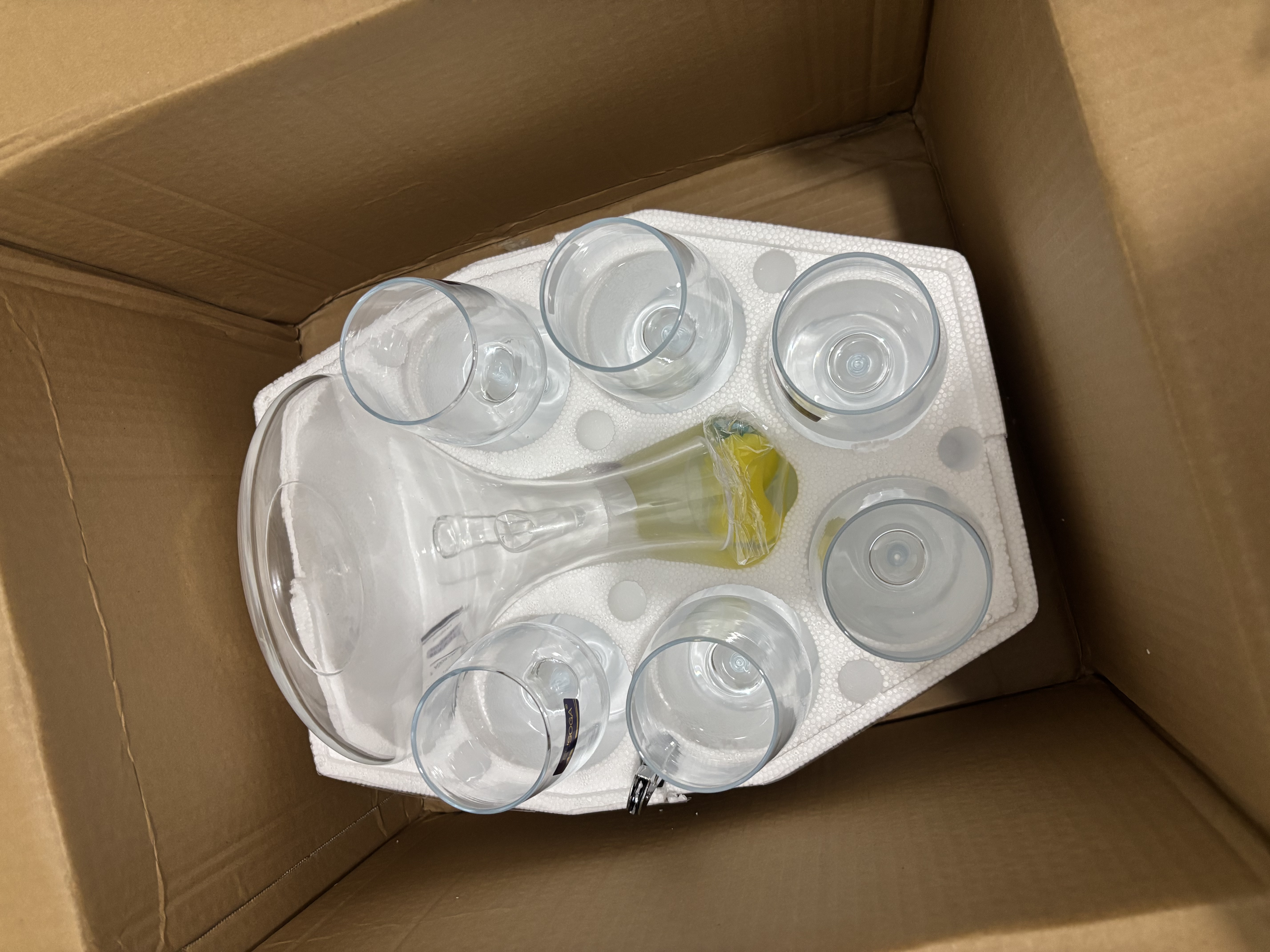 DELISOGA 红酒杯套装家用6只醒酒器欧式大号玻璃水晶杯葡萄酒高脚杯酒店 传世红酒杯 350ml 6只 +把手醒酒器+铁艺挂杯架 实拍图