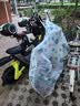 车归沐电动车自行车防雨罩全罩电瓶车遮雨罩摩托车车衣防晒雨衣1.8m小号 实拍图