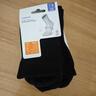 迪卡侬（DECATHLON）透气吸汗袜子运动袜高帮棉袜柔软舒适男女长袜 RS160-商务黑色-3双装 【39-42】(鞋码39/40/41/42) 实拍图