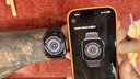 Apple/苹果 Watch S11 智能手表GPS款46毫米亮黑色铝金属表壳黑色运动型表带M/L MEVH4CH/B 实拍图