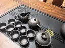 祥业紫砂功夫茶具整套装家用茶盘泡茶壶盖碗茶杯乔迁搬家送礼伴手礼品 紫砂西施壶盖碗八杯茶道茶洗15件 实拍图