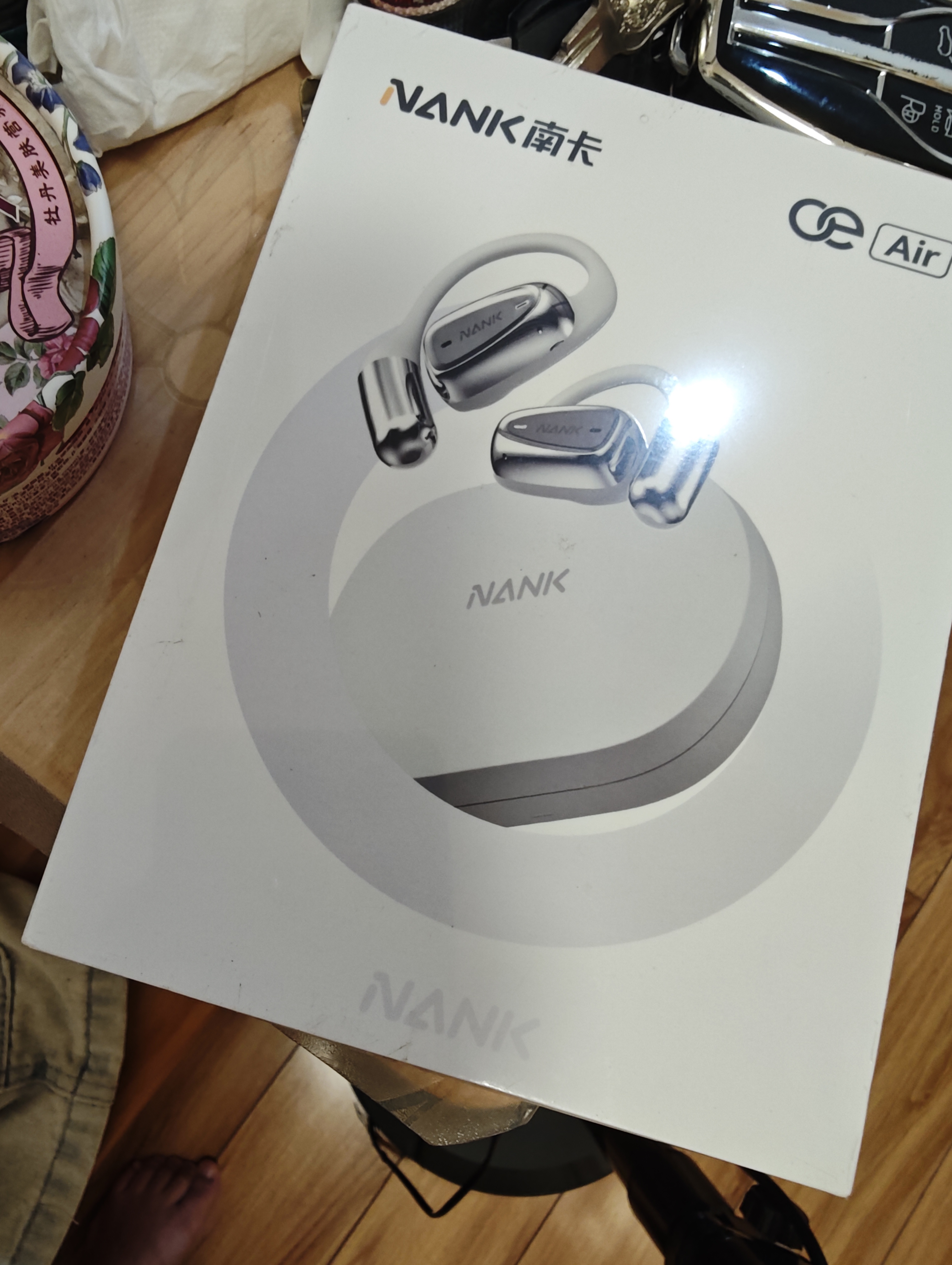 南卡（NANK）oe mix蓝牙耳机 OE MIX 挂耳耳机不入耳开放式运动跑步骑行长续航通话降噪耳机 oeair皓月白 实拍图
