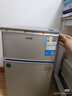 奥克斯小冰箱家用小型迷你冷藏冷冻两用出租房宿舍用节能省电寝室办公室电冰箱 【净化去味】156银色【高效保鲜 铜管速冷】42L 实拍图
