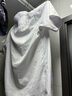 罗蒙（ROMON）纯色商务职业正装男士白衬衫工装男装短袖衬衣男CS72白色4XL 实拍图