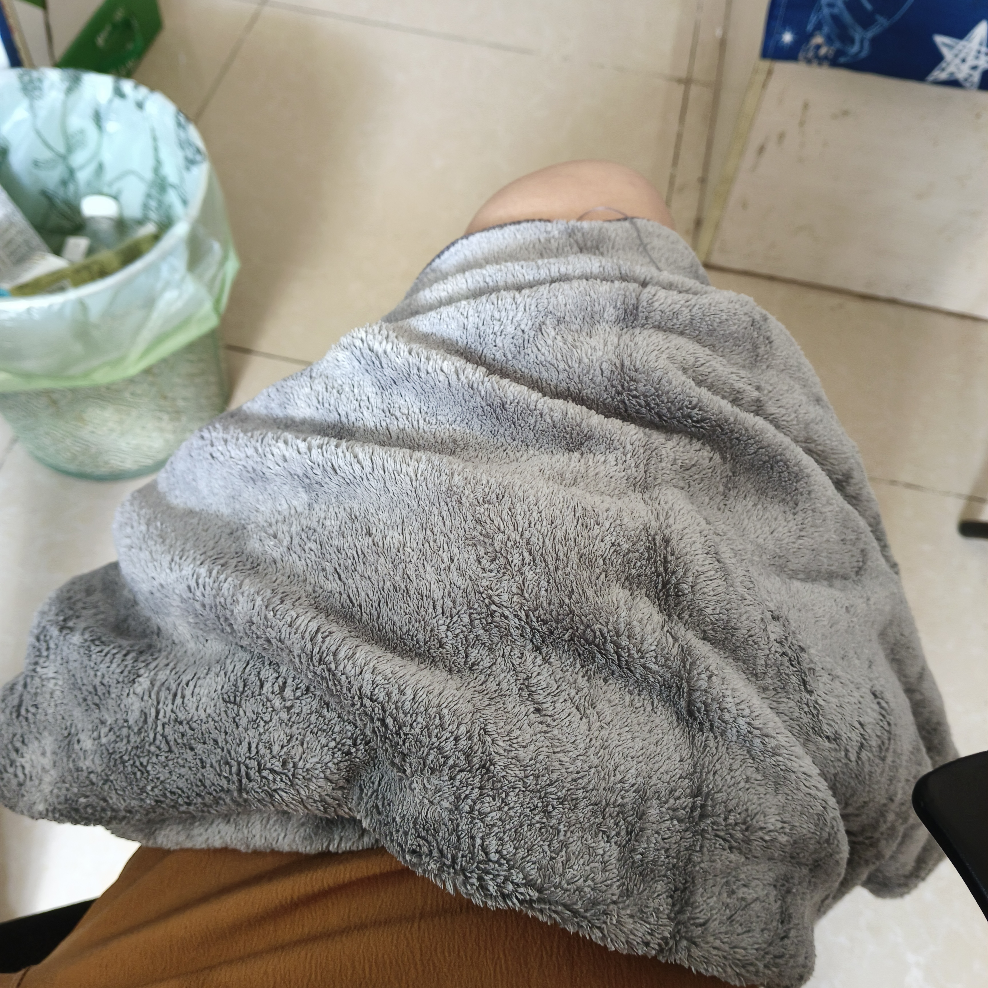 南极人吸水大浴巾洗澡巾成人酒店家用毛巾浴巾儿童浴巾灰色60*120cm  实拍图