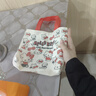 水桶帆布包手提包收纳包学生便携上班便当包收纳袋礼品袋手提袋 KT猫帆布包1个装 实拍图