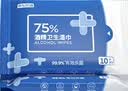 京东京造 75%酒精湿巾80片*3包湿纸巾 赠凉感湿巾 卫生消毒湿巾纸 实拍图
