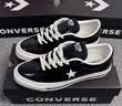 匡威（Converse）One Star SE秋季新品亮面漆皮男女休闲板鞋A25032C 黑色亮皮漆面 42 实拍图