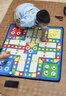 得力（deli）飞行棋地毯儿童玩具小学生棋类益智家庭亲子互动露营 80*80cm 实拍图