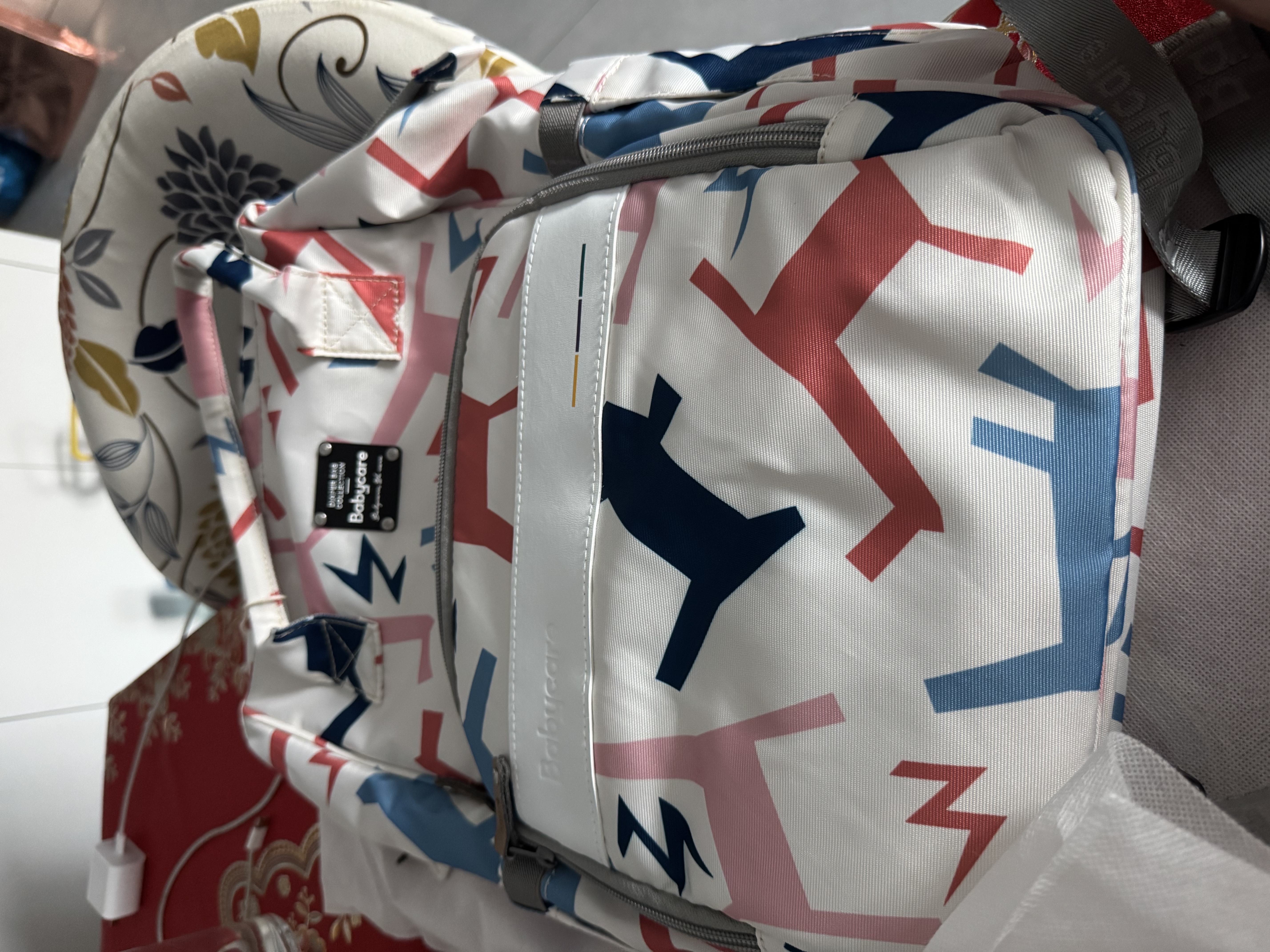 babycare育儿包母婴遛娃包时尚 多功能大容量 减压双肩包宝妈奶爸手提外出 【20L】贝卡粉 实拍图