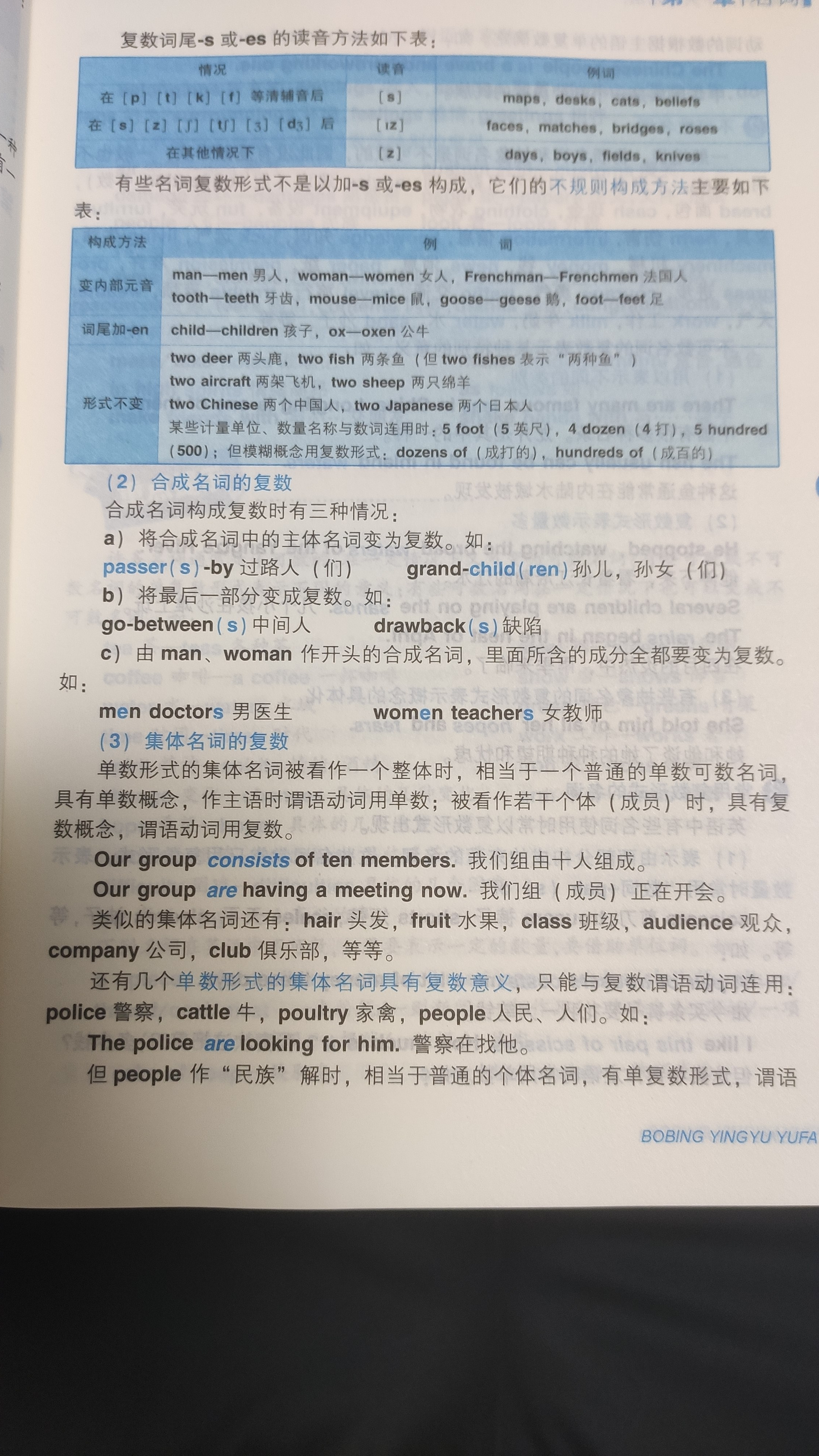 新版薄冰高中英语语法（第七次修订） 开学季 实拍图