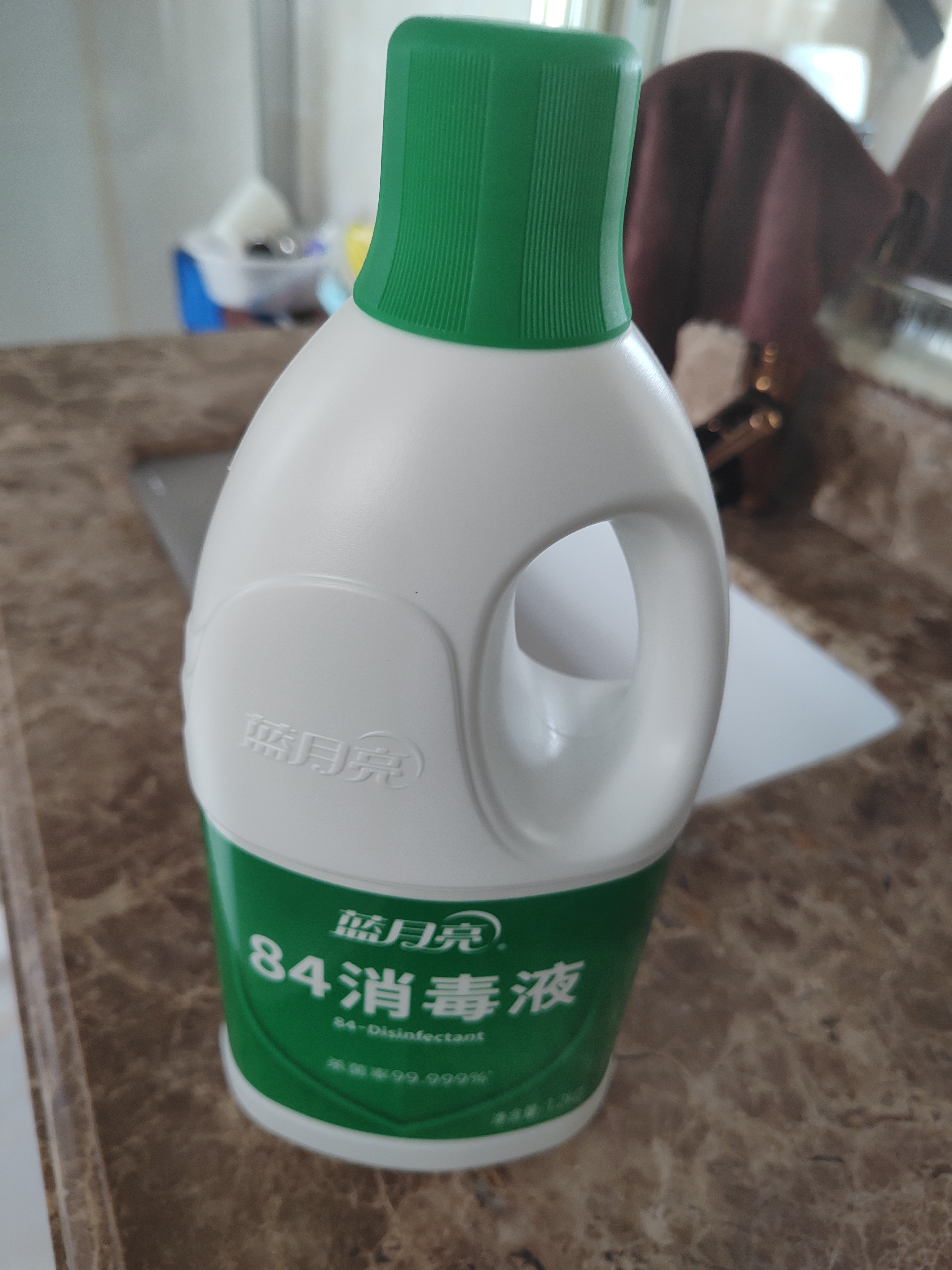 蓝月亮84消毒液1.2kg/瓶*2 杀菌率99.99% 消毒水  白色衣物家居消毒 实拍图