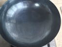 章丘铁锅正宗手工锻打铁锅无涂层物理不粘锅炒锅老式家用炒菜锅厨具轻音 标准版古法烤蓝（已干烧） 32cm 实拍图