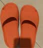 科柔（KENROLL）男女专业防滑浴室轻薄透气居家洗澡凉拖鞋 熔岩橙 35-36(230mm) 实拍图