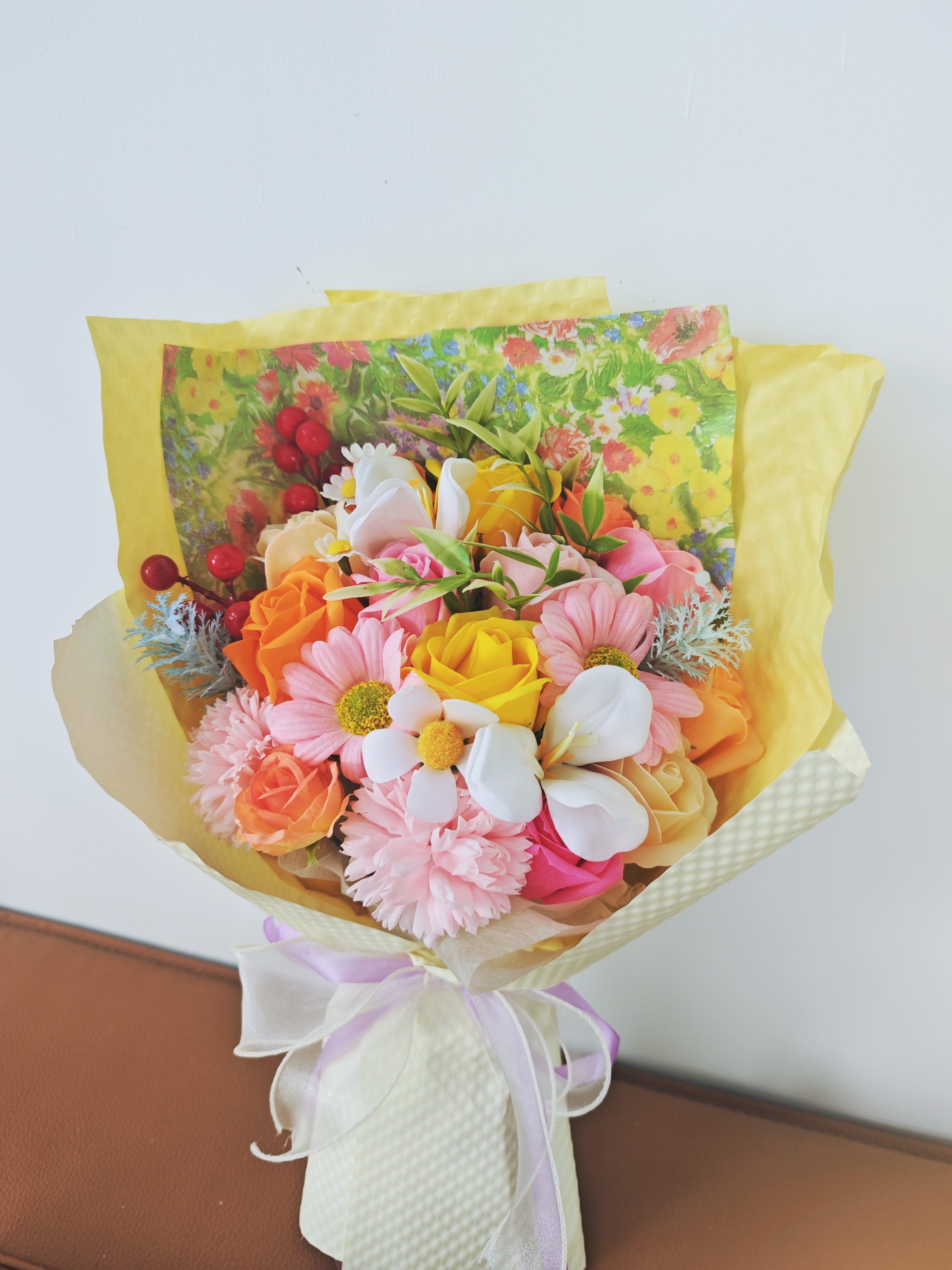 甜蜜点 21朵永生花香皂花束生日礼物七夕情人节送女友小众高级感教师节 实拍图