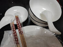 浅野造物 碗碟套装 北欧陶瓷碗筷盘子家用景德镇日式餐具吃饭碗组合 日式兰草8件套（二人食） 实拍图
