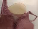 昂蝶 术后专用义乳文胸二合一硅胶假胸假乳房内衣无钢圈胸罩 紫色左 85B 实拍图