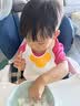 PUTOT宝宝围兜硅胶婴儿童吃饭围嘴加大加宽防水罩衣辅食蛋花饭兜 实拍图