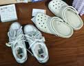 卡骆驰（crocs）经典Clog男女洞洞鞋一脚蹬沙滩鞋 骨白  38  实拍图