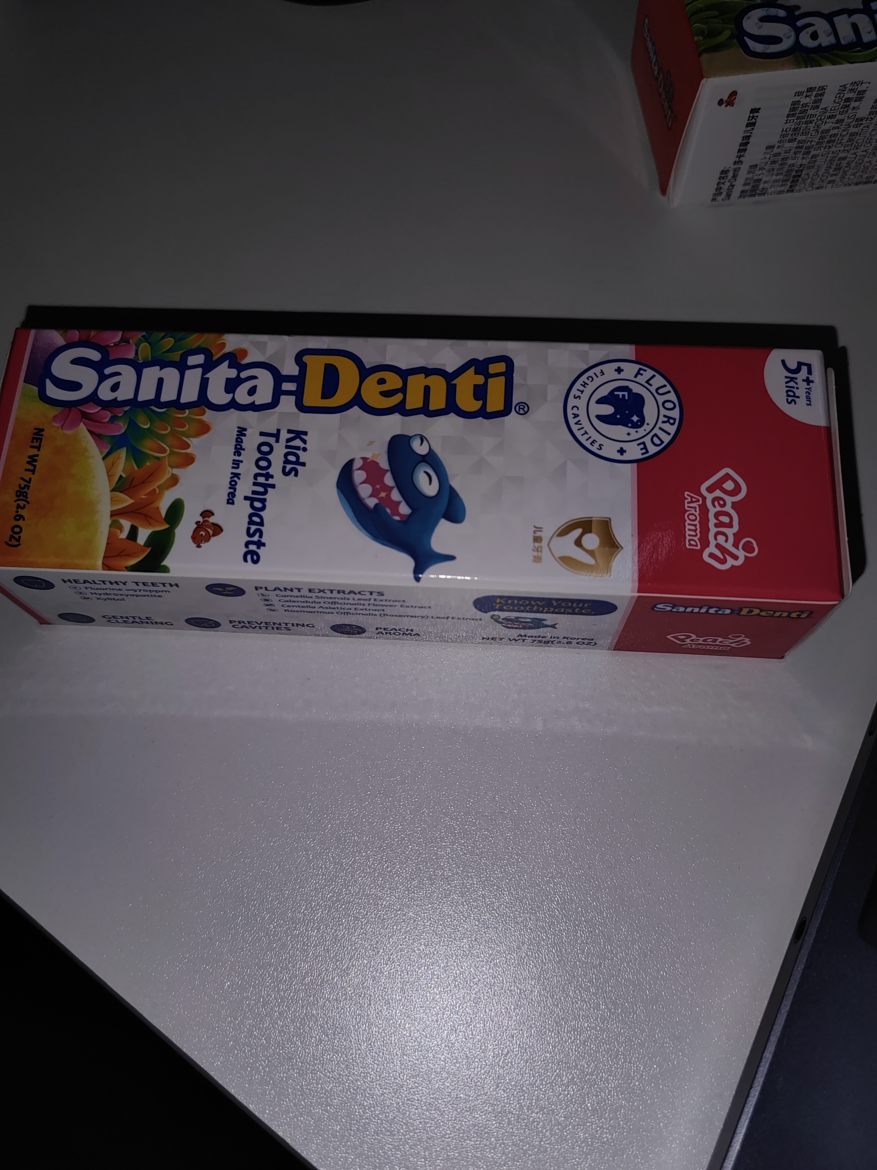 sanita-denti莎卡儿童牙膏2-5岁草莓味20g含氟防蛀防龋齿3-6 实拍图