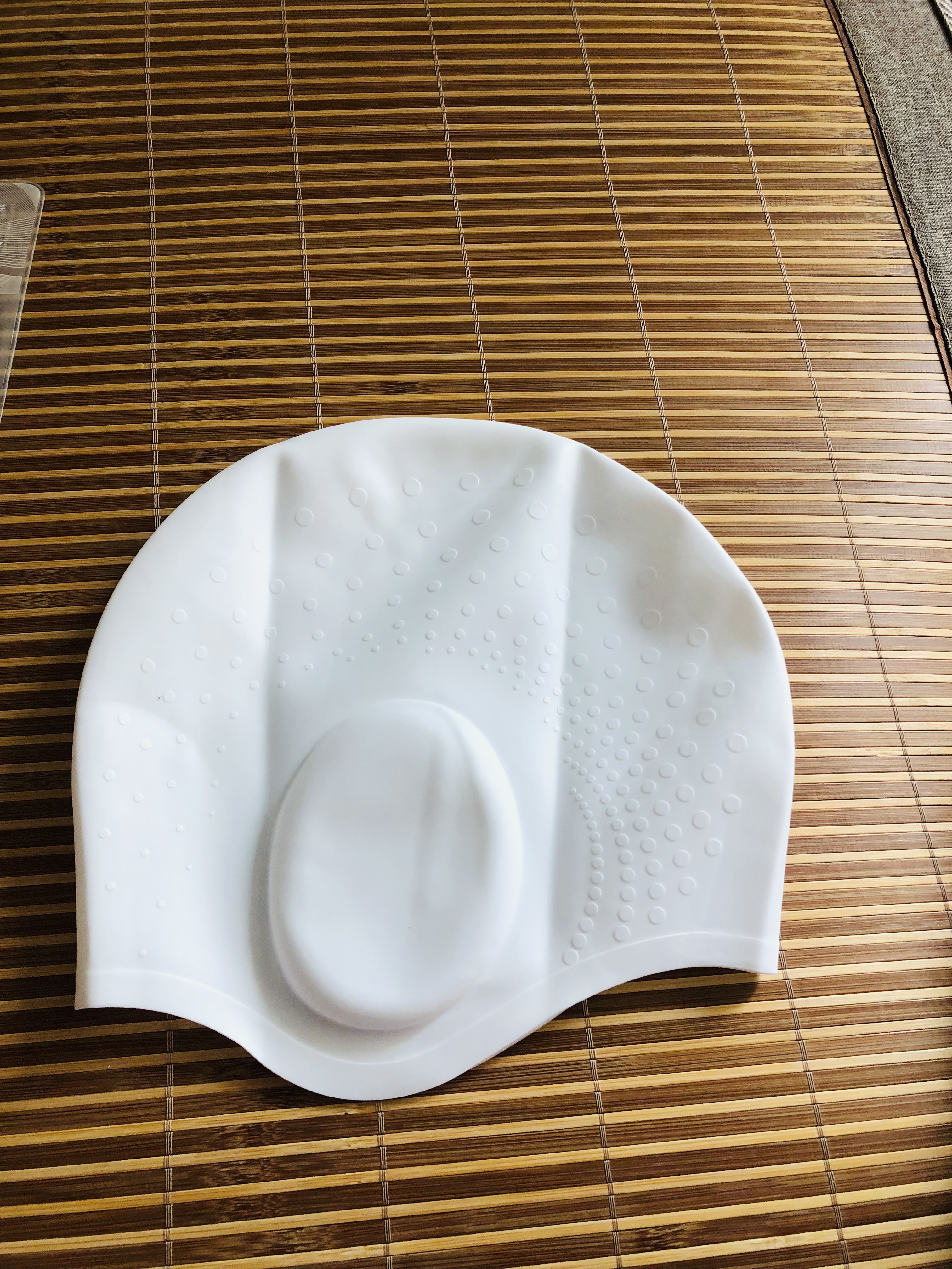 安踏硅胶泳帽男女士成人游泳帽和泳镜套装大头围加大长发专业防水装备 白色【升级护耳款】加大加宽/硅胶防滑/长发高弹不勒 实拍图