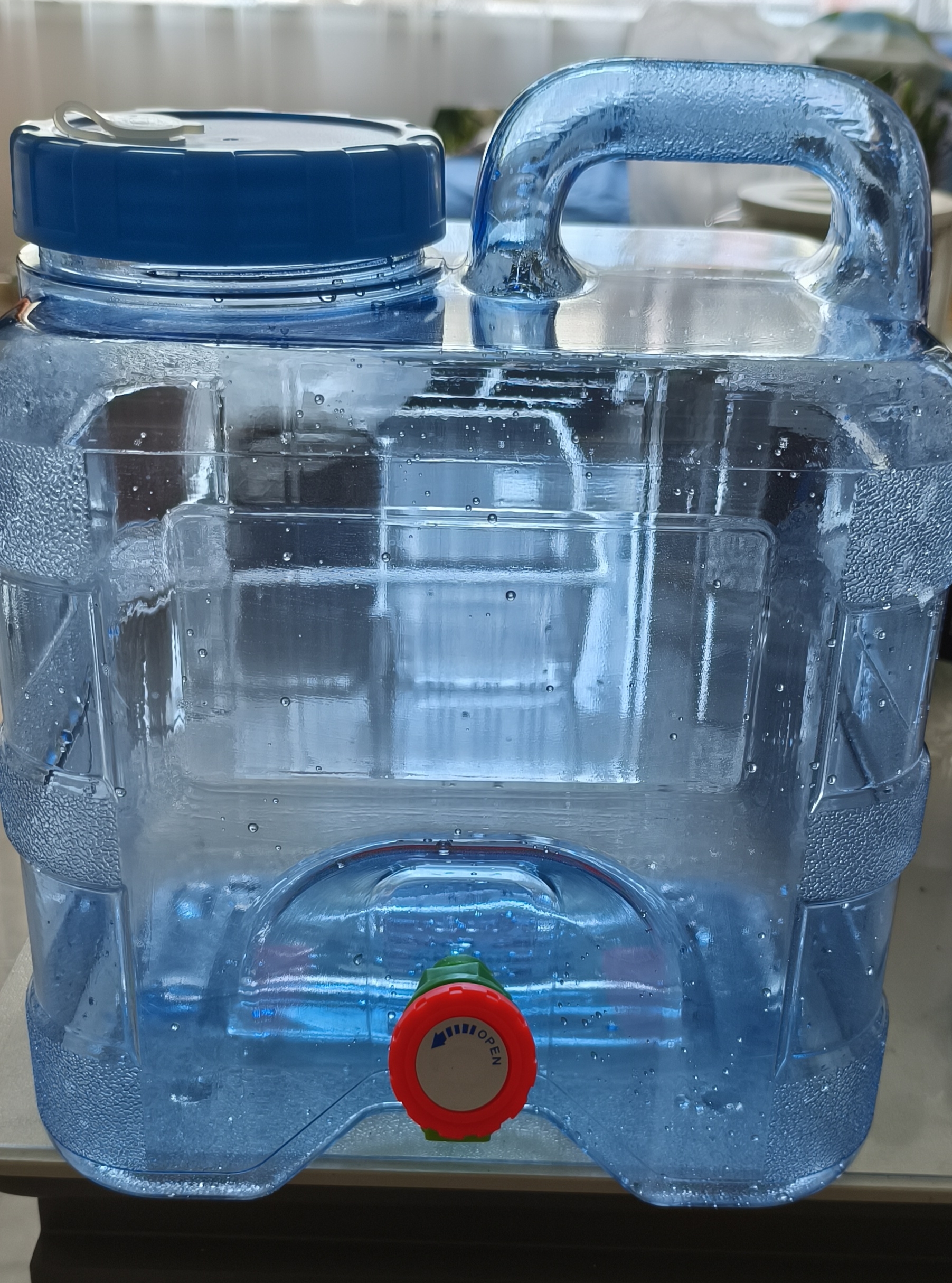 极度空间纯净水桶 户外手提PC矿泉水桶饮水桶大容量自驾游方形带龙头10L 实拍图