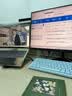 联想（Lenovo）有线键盘 轻音办公键盘 全尺寸 一键服务 USB接口 笔记本台式机一体机键盘 K15蓝色 实拍图
