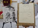 得力（deli）1.5米白松木画架+螺丝刀入门款素描画架油画架子写生便携折叠画架HS915年会展会毕业礼物礼物 实拍图