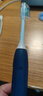 飞利浦（PHILIPS）【七夕情人节礼物】声波电动牙刷钻石3系 5倍洁齿5种模式 洁净亮白2刷头 送男士/女友 HX5181/02蓝 实拍图